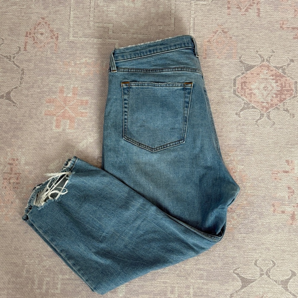 Abercrombie & Fitch Curve Love Ultra High Rise Ankle Straight Jeans Size 34/18